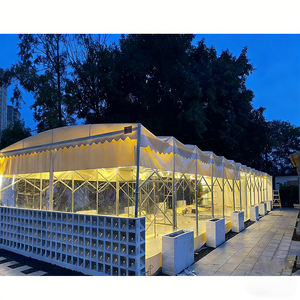   Tente de stockage pliable pour entrepôt - Auvent rétractable en PVC avec emballage compact - Product Image 4