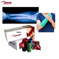 Bandage Polymère Courbé Adaptable, Plâtre Orthopédique Flexible en Fibre de Verre pour la Fixation des Fractures Articulaires Irrégulières
