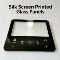 Panneau en verre sérigraphié sur mesure, verre trempé pour commutateur de scène intelligent