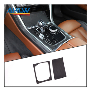 Accessoires d'intérieur en Fiber de carbone véritable pour <span class=keywords><strong>BMW</strong></span> Série <span class=keywords><strong>8</strong></span> M850i G14 G15 G16 2019-2022 Garniture de panneau de changement de vitesse à commande <span class=keywords><strong>centrale</strong></span> - Product Image 1