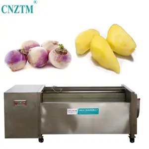 Semi Automatic Ginger Washing Machine potato carrots peeling machine potato peeling machine