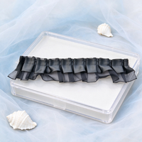 Nouvelle dentelle élastique 3D en fausse fourrure et tulle à volants pour lingerie, maillots de bain, soutiens-gorge, sous-vêtements, décoration de vêtements, personnalisable