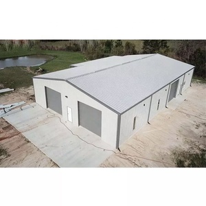 HJSD Almacenamiento industrial al aire libre Prefab Acero al carbono Estructura ligera Almacén Garaje Cochera - Product Image 5