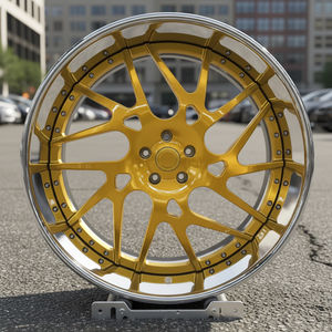 ล้อแม็กซ์หรูสั่งทำพิเศษ H แบบ 2 ชิ้น 3 ชิ้น ยี่ห้อ Forgiatos พร้อมพวงมาลัยสีทอง สำหรับรถเชฟโรเลต C10 คัทลาส อิมพาลา มอนเตคาร์โล - Product Image 3