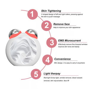 <span class=keywords><strong>Mini</strong></span> dispositivo portátil de tonificación Facial para el hogar, masajeador Facial antienvejecimiento de microcorriente de mano para la eliminación de arrugas de los ojos - Product Image 3
