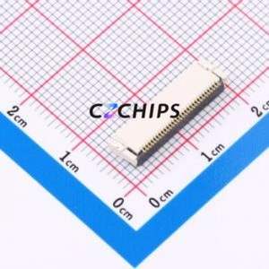CAX-AFC24-30XIB-H2.0 FFC/FPC Connector SMD,P=0.5mm,Connector Flip Cover Type Double Side Contact / Top Bottom Contact 30P 0.5mm - Product Image 2