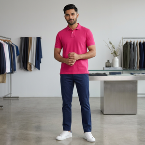 Camisetas Polo de Algodón Premium para Hombre, Polos Cortos Casuales de 2 Botones para Verano, Ropa de Verano Premium de Alta Calidad - Product Image 1