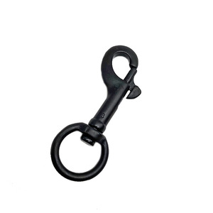 Stainless Steel Black Swivel <b>Snap</b> <b>Hook</b> Spring Lock Attachment For Pet Leash Diving Gear - Product Image 4