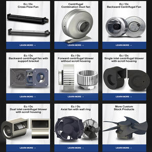 FANOVA 97mm-200mm 24V 48V 230V DC Single Inlet <span class=keywords><strong>Blower</strong></span> Ventiladores Centrífugos Curvados para Ventilação de Escape - Product Image 5