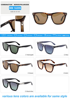 Style classique, tendance et polyvalent, monture en acétate, lunettes de soleil polarisées, logo personnalisable exclusif