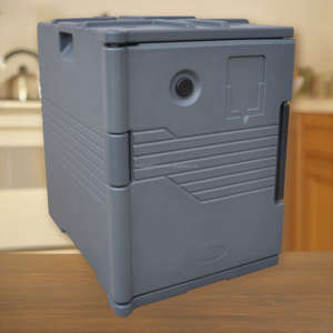 Kabinet Penghangat Makanan Bergerak Dengan Roda Kotak Panas Terisolasi Untuk Acara Katering - Product Image 2