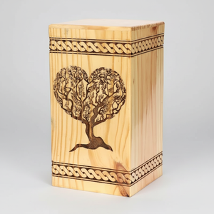 Urnas de cremación de madera para hombres y mujeres Urnas decorativas Urnas funerarias Urnas hechas a mano Urnas de entierro a bajo precio - Product Image 1