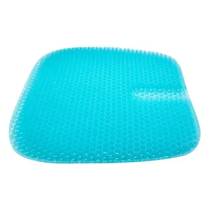 High-quality Breathable Honeycomb Gel-infused Seat Cushion With Anti-slip Cover