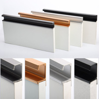 Poignées de porte d'armoire en alliage d'aluminium moderne de haute qualité pour accessoires de meubles de cuisine