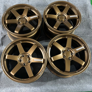 Jantes forgées multi-rayons concaves TE37 de 17, 18, 19 pouces 5x114.3 pour Subaru WRX, Nissan GT-R, Mazda MX-5 – Jantes de piste légères - Product Image 1