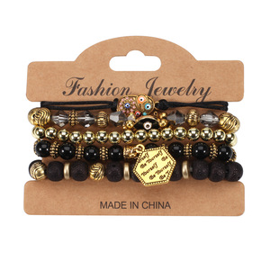 Joyería de Moda, Juego de Pulseras con Dijes de Elefante Estilo Boho, Multicapa, Hechas a Mano con Cuentas, Accesorios para Mujeres y Hombres, Hecho en China - Product Image 2
