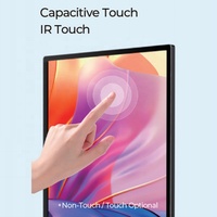 Afficheur numérique LCD d'intérieur sur pied, affichage numérique commercial, écran tactile, kiosque en libre-service, SDK activé