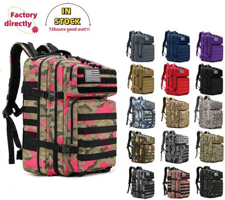 Customized Waterproof Tactical Backpack 45l Tactical Travel Fitness