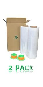 Película Estirable Transparente Industrial LLDPE BOMEI PACK de 50 cm x 500 m, Envoltura de Calidad con Fuerte Adhesión para Exportación - Product Image 2