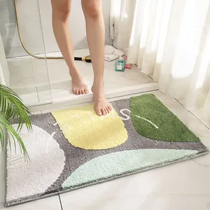 Popular y caliente venta de alfombras absorbentes de agua de secado rápido alfombras de baño antideslizantes y alfombrillas para todas las edades