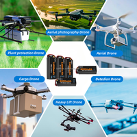 Batería de polímero de litio BTV HV 4S 2S 3S 3.7V 7.4V 11.1V 6S 22.2V con tasa de descarga de 15C 150C para drones FPV y UAV