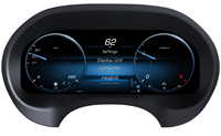 Tableau de bord LCD 12,3 pouces avec Carplay, compteur de vitesse numérique, groupe d'instruments numériques pour Benz VITO W447 2016-2023