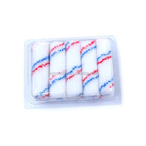 Rouleau à peinture miniature en polyester <span class=keywords><strong>de</strong></span> 4 pouces, poils <span class=keywords><strong>de</strong></span> 1/2 pouce, recharge <span class=keywords><strong>de</strong></span> 10 pièces, qualité industrielle et bricolage <span class=keywords><strong>pour</strong></span> la peinture et le revêtement - Product Image 1