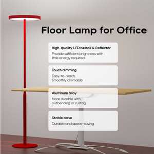 Vendita calda moderno soggiorno luci da ufficio lampade da terra verticale lampada da terra in alluminio Standard dimmerabile lampada da terra a LED - Product Image 5