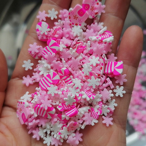 1kg di granelli di melma artigianali artigianali rosa fiocco di neve rosa rosa Cane di natale casa Mix di <span class=keywords><strong>argilla</strong></span> <span class=keywords><strong>polimerica</strong></span> spruzza fette - Product Image 2