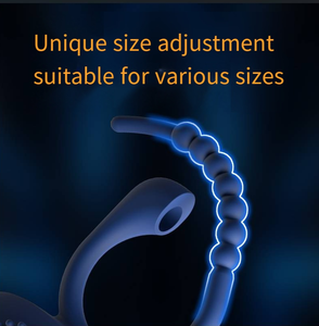 ألعاب استمناء للرجال، منتجات تحفيز للارتداء الذكوري، حلقة تأخير القذف من السيليكون مع خاصية الاهتزاز - Product Image 4