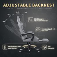 LED Sillas Gamer Cheap New Design Grande table de jeu ergonomique Rgb LED Lights Ajustable Debout Gaming Desks Table Chair Set