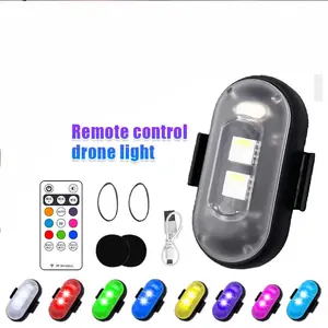 A80 Auto Lighting System Mini USB LED Strobe Motorcycle Light 7 Colors Warning Indicator Light For Motorcycle Car