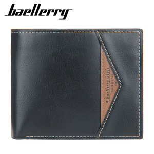 Baellerry <b>Men's</b> Short <b>Wallet</b> PU Leather Multi-Card Slot Business Style Everyday Use - Product Image 5