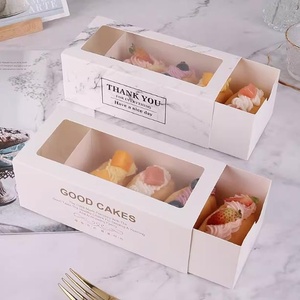 Cao Hình Chữ Nhật Bánh Hộp Ngăn Kéo Cho Thực Phẩm Cho <span class=keywords><strong>Internet</strong></span> Người Nổi Tiếng Nướng Bánh Cắt Khăn Cuộn Cho Mousse Lớp Bao Bì - Product Image 6