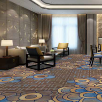 Moquette d'hôtel en nylon imprimé, tissée à la machine, en rouleau, pour couloir d'hôtel, salle de banquet, du mur au mur