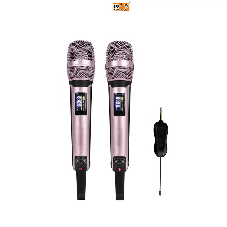 Ut3000b chuyên nghiệp cầm tay UHF microphone phổ không dây kép kênh xách tay Mic