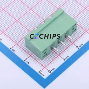 2ETYVM-5.0-03P-14-100AH Plug-in Terminal Block Through hole,P=5mm Connector Board-to-Board / Socket Closed Screw Fixing 1x3P 5mm - Product Image 2