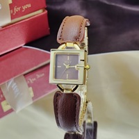 Montre-bracelet carrée à quartz pour femme, style vintage, écologique, luxe léger, avec boîtier en acrylique et fermoir bijou