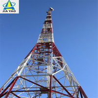 Menara Stasiun Basis Baja Siku Berlapis Galvanis Celup Panas