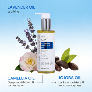 Aceite de Masaje Corporal Aromático de Jojoba, Semillas de <span class=keywords><strong>Camelia</strong></span> y Lavanda para Uso en SPA y Hogar, 200 ml, Bingo Skin Care Factory - Product Image 1