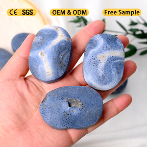 Pierre de palmier en cristal naturel de haute qualité, écologique, de forme ovale, technique Mosaïque, pour la guérison (vente en gros) - Product Image 4
