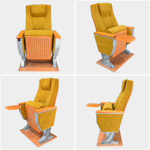 Fabric Auditorium Chairs With Writing Boards High Density <b>Foam</b> <b>Seating</b> For Conference And Cinema Use - Product Image 4