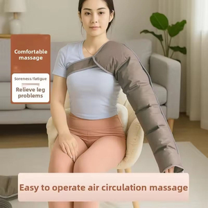 Air Compress Leg Massager System Pressotherapy Machine <b>with</b> Compression Boots for Leg Recovery Adjustable Size Timing <b>Control</b> - Product Image 4