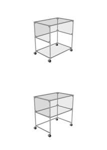 Mobile Decorativo Multiuso di Grande Capacità e Credenza - Arredamento Bar per Casa Adatto ad Appartamenti con Struttura in Acciaio Inossidabile - Product Image 3