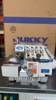 Machine à coudre industrielle surjeteuse automatique JUKKY JK747D à double aiguille et 4 fils, haute vitesse, avec table – Prix usine
