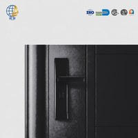 Porte de sécurité en acier galvanisé, système de verrouillage triple, antivol, porte d'entrée extérieure, bâtiment commercial