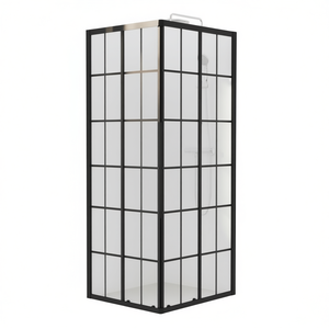 Cabina de Ducha ESG de 31.5x27.6x70.9 Pulgadas, Diseño Moderno con Puerta con Bisagras y Marco para Espacios Pequeños - Product Image 1