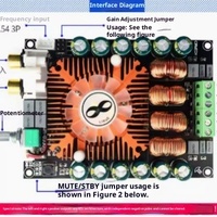 Carte d'amplificateur domestique en plastique HIFI haute fidélité TDA7498E haute puissance numérique 2.0 son stéréo