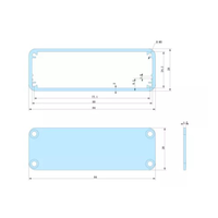 Boîtier en aluminium anodisé Boîtier pour instruments électroniques Boîtier PCB Boîte de jonction