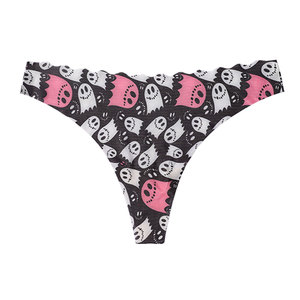 Perizoma da donna in seta ghiaccio senza cuciture, taglia grande, stile sexy, traspirante, a vita bassa, fantasia leopardo - Product Image 6